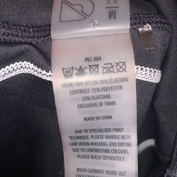 P.E Nation Direct Drive Leggings Black White M - Picture 6 of 12